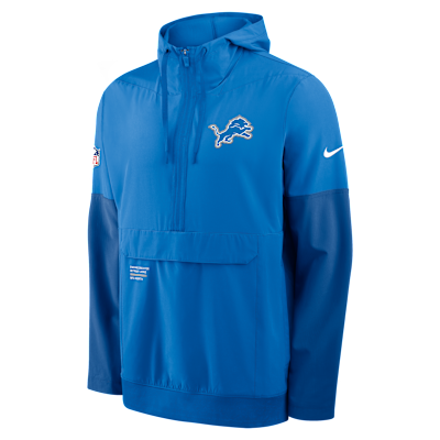 Detroit Lions Well Rounded Anorak Men's Nike NFL 1/2-Zip Hooded
